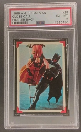 1966 A&BC Batman Riddler Back #28 — PSA 6