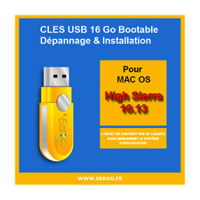Clé USB de dépannage et installation MAC OS X High Sierra