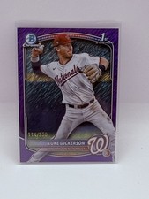 2025 Bowman Chrome - Prospects Luke Dickerson, Luke Dickerson #BCP-218 Purple...