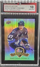 22-23 Upper Deck CHL Sidney Crosby CHL Graduates 🚨🚨🚨 KSA 10 Gem Mint 