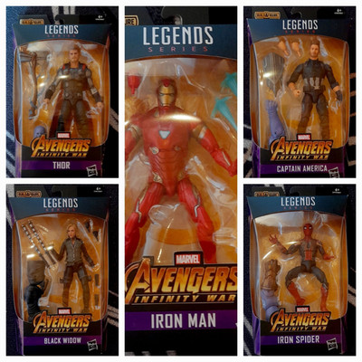 Marvel Legends Series Avengers Infinity War 5 Figuren Set Thor Iron Man & Co