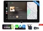 Android 14 10.1" Car Stereo Wireless CarPlay GPS Navigation Bluetooth Head Unit