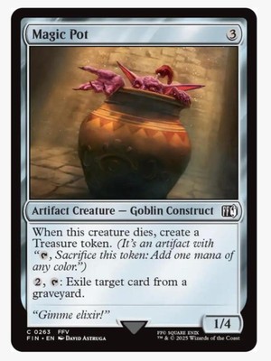 Magic Pot (FOIL) | MTG FIN | FFV EDH Commander Treasure Graveyard Hate | NEW NM