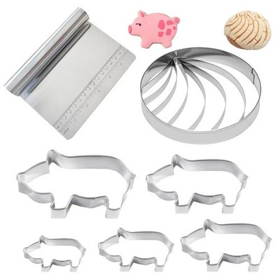 Concha Mexican Bread Mold Stainless Steel Pan Dulce Cutter 5.1 In