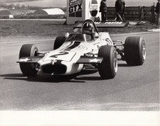 GRAHAM HILL BRABHAM BT36 THRUXTON F2 1971 ORIGINAL PERIOD FRED TAYLOR PHOTO FOTO