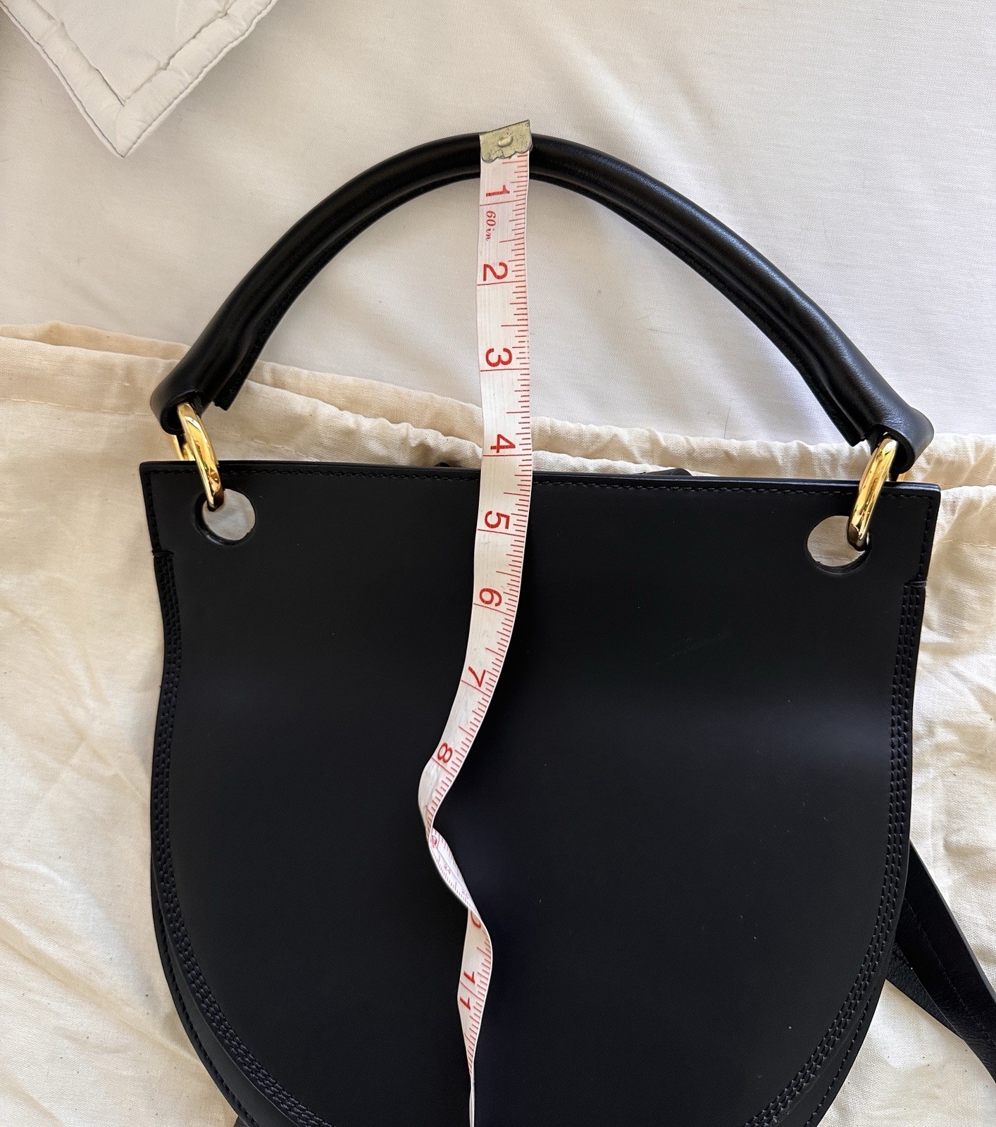 Authentic Marni Convertible Backpack Handbag Black Matte Leather — image 18