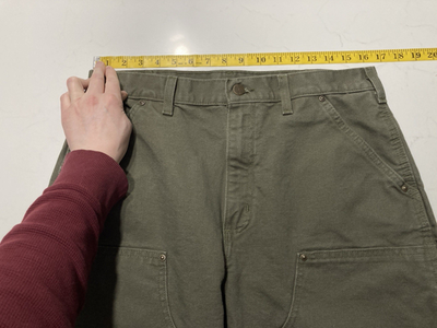 Carhartt B136 MOS Double Knee Work Pants Mens 34x34 (Fits 33x33