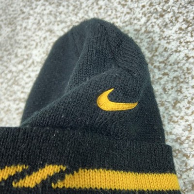 Vintage Pittsburgh Steelers Hat Beanie Mens One Size Black NFL