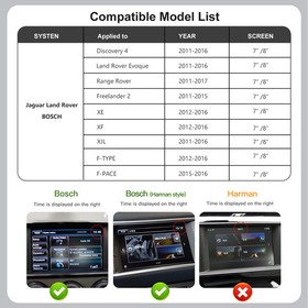 Wireless Carplay for Land Rover Jaguar Bosch Discovery 4 Aurora Freelander 2 XE
