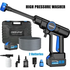 6 in 1 Cordless Power Washer Portable Pressure Washer Car Washer Gun 2 Batteries