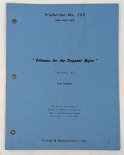 1958 Annie Oakley Dilemma Sergeant Major Original TV Script Flying A #283 (J)