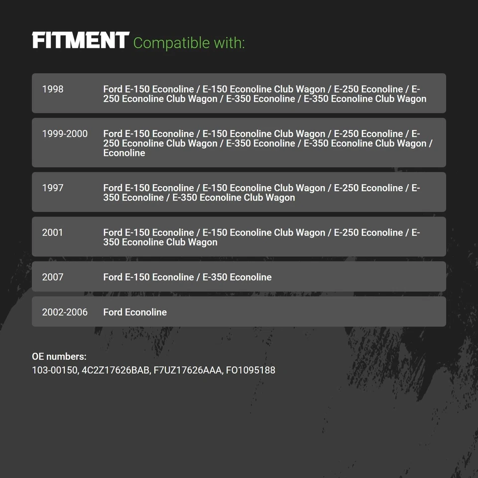 Bumper Valance For Ford E-150 Econoline 1997-2007 Front 103-00150 Foto 2 de 2