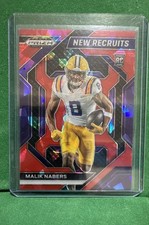 2024 Panini Prizm Draft Picks - New Recruits Malik Nabers  Red Ice Prizm (RC)