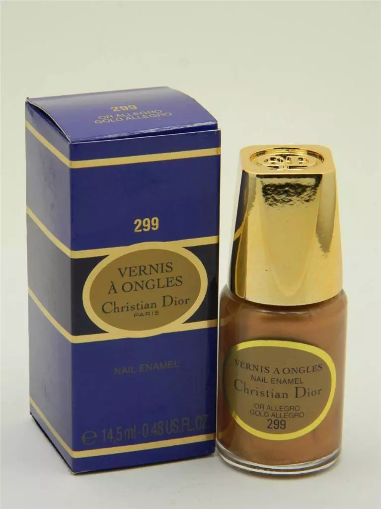 Dior gold top nail polish