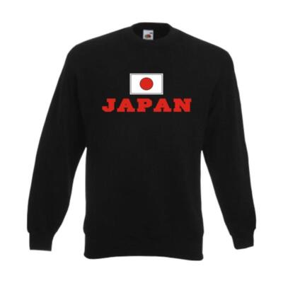 Sweatshirt JAPAN, Flagshirt, Fanshirt Pullover Fan Pulli S-6XL (WMS02-31c)