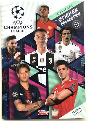 Champion League 2018/19 - Album komplett beklebt ,sehr guter Zustand  ,Topps