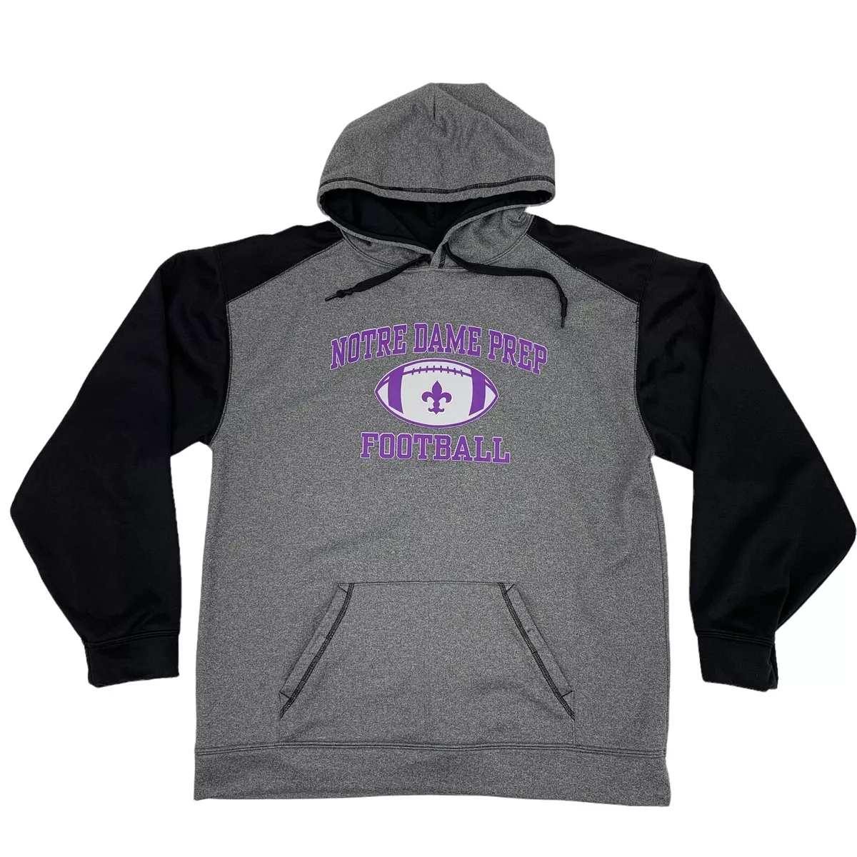 Notre Dame Prep Saints Football Hoodie Mens L Large Fleece