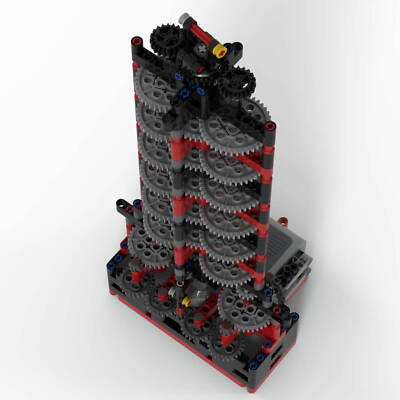MOC: Billion to One Gearing Tower 427+ Pieces moc-42806 Christmas Gift