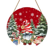 Christmas Gnome Welcome Sign for Front Door Merry Christmas Door Hanger 12 8221