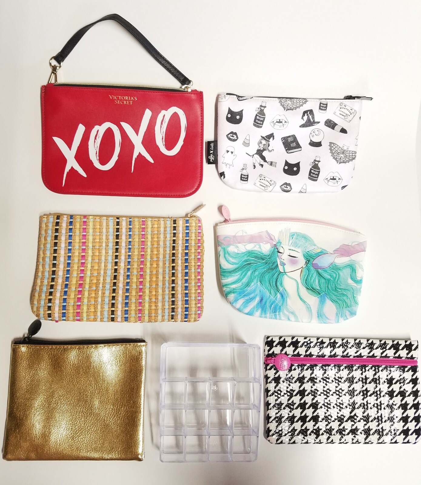 Lot of 6 MakeUp Bags. IPSY & VS + Bonus! Includes Ipsy's Valfre