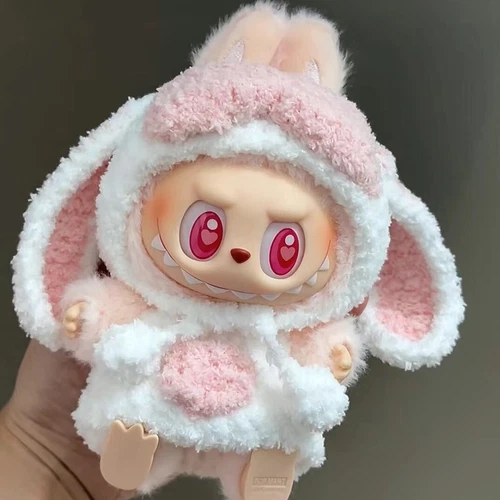 LABUBU Ropa Los Monstruos Muñeca de Peluche Ropa Hecha a Mano Lindo Conjunto de Conejo Sin Juguetes - Imagen 4 de 13