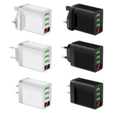 UK EU US Plug Fast Quick Charge Power Supply Charger Adapter USB Transformer