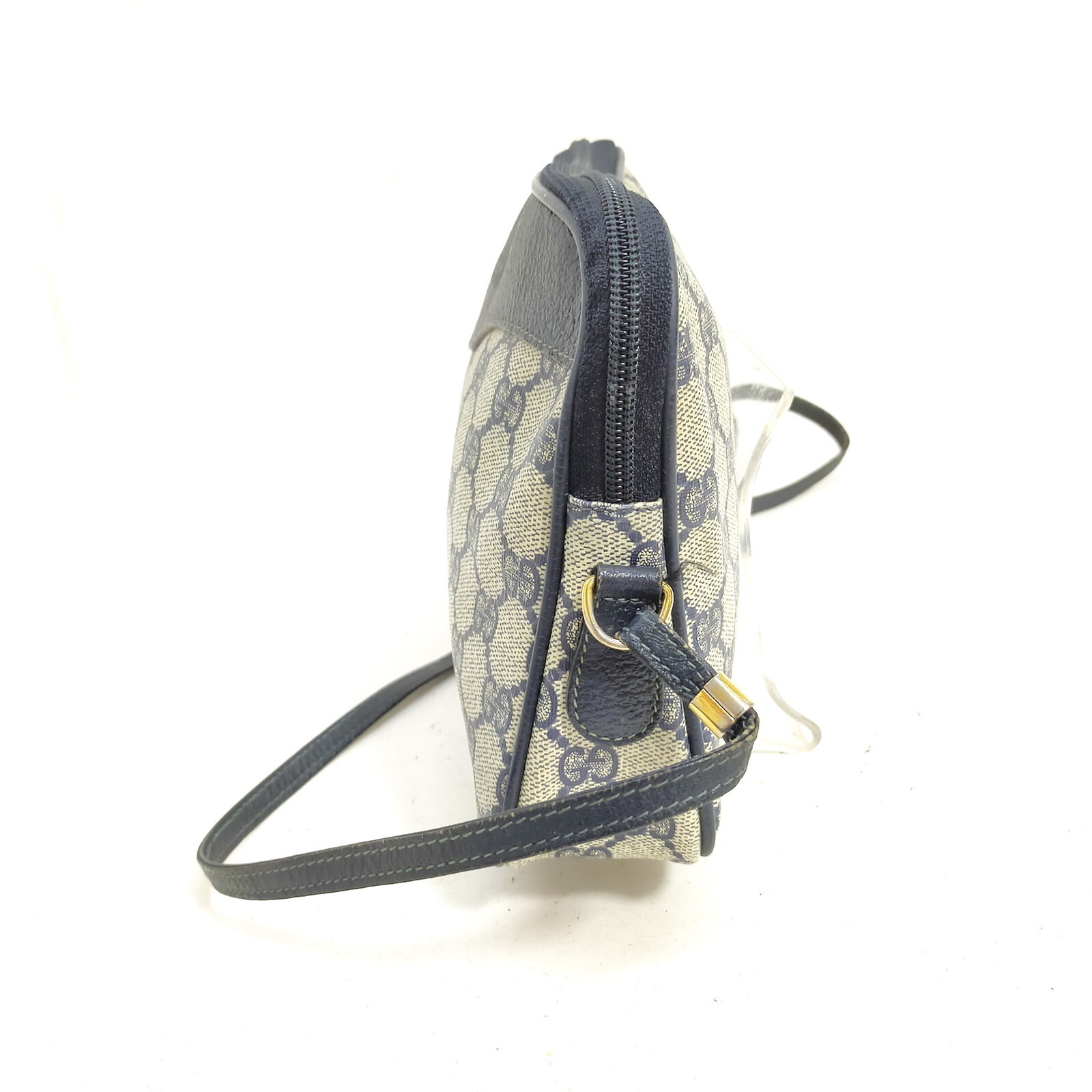 Vintage Gucci Crossbody bag Navy Blue PVC 3037772 eBay