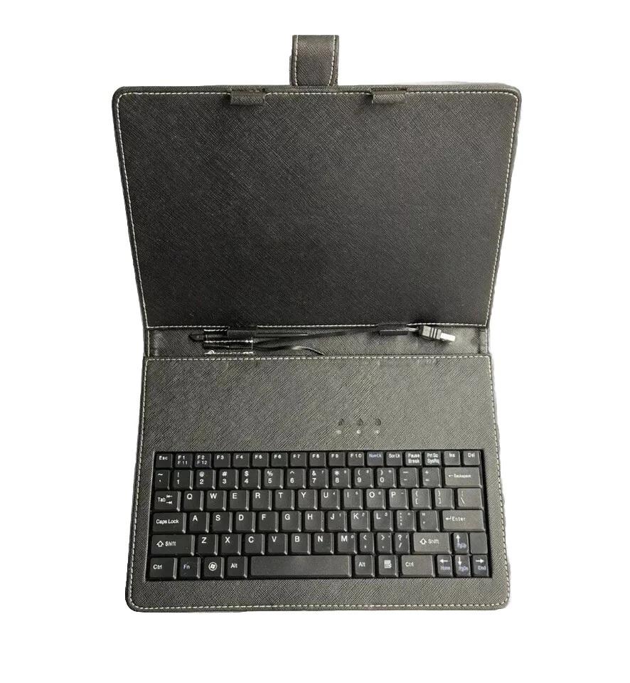 keyboard case for 10 Inches tablet Color Black, input and USB cable. - Image 2 of 4