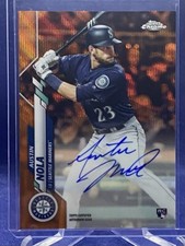 2020 Topps Chrome Austin Nola Orange Wave RC Auto 12/25 #RA-AN Mariners Rookie