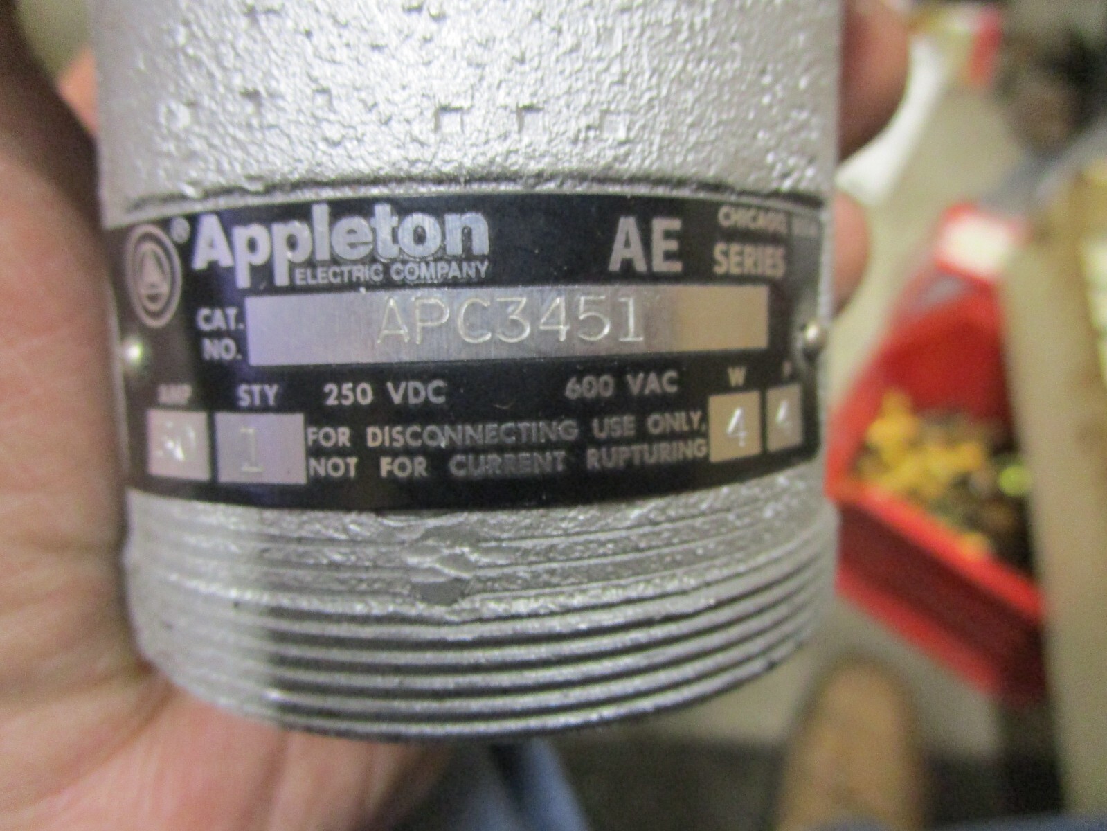 NOS Appleton AE Seies APC3451 Female Electrical Plug 4P 4W 30 Amp 600V ...