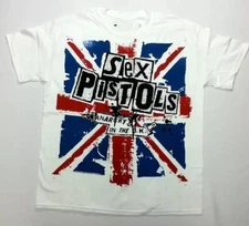Sex Pistols Anarchy In UK T Shirt , Short Sleeve Cotton T-shirt, Size S to 5XL
