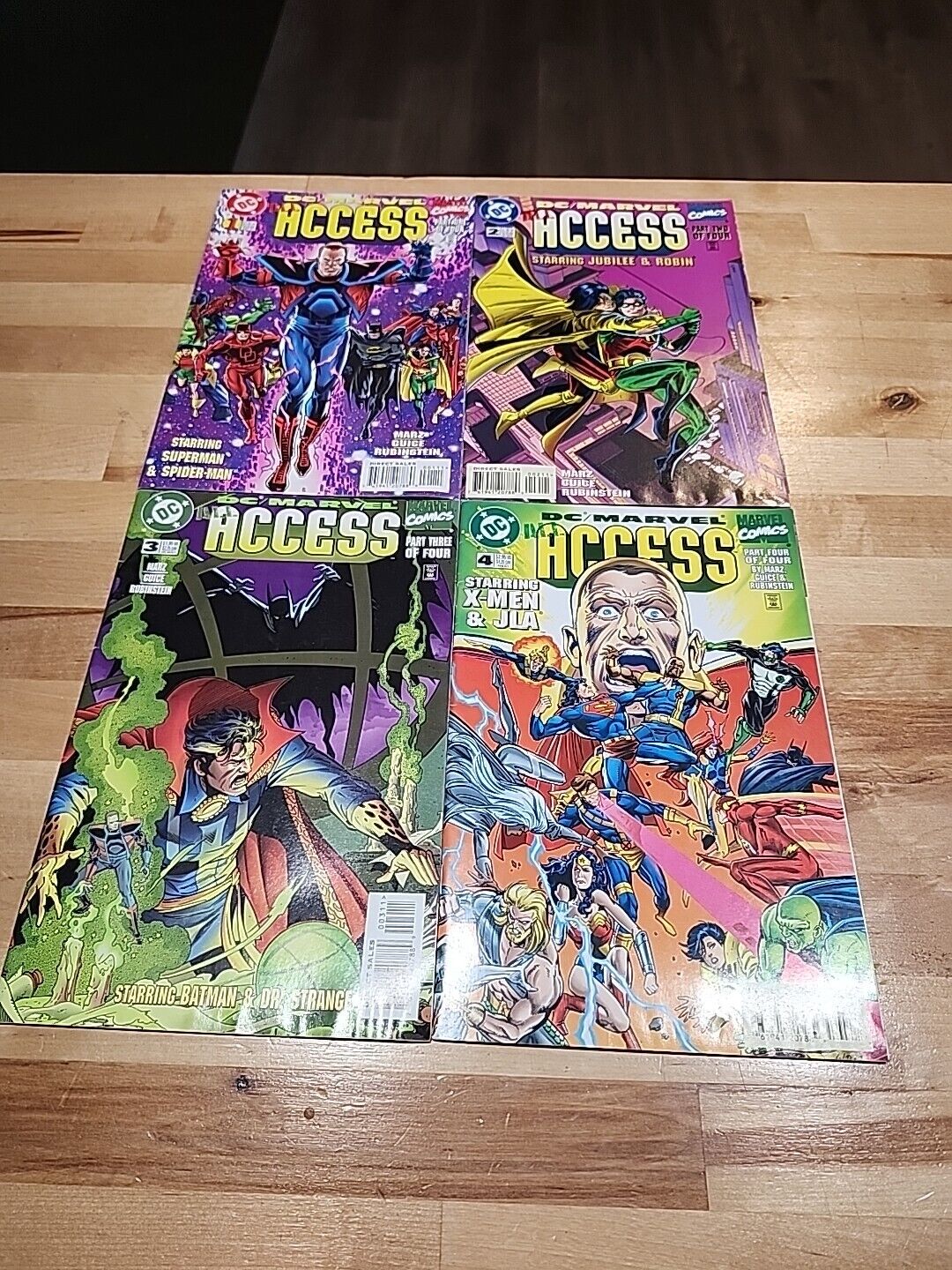 DC/MARVEL: ALL ACCESS #1-4 Complete Set  1996 MARZ ¿