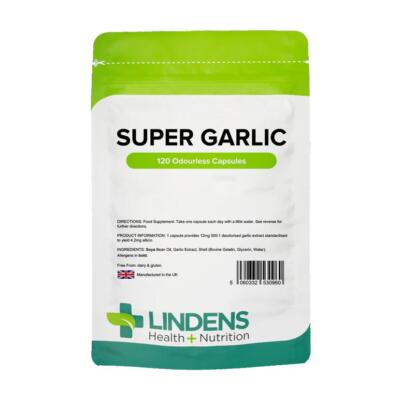 Lindens Odourless Super Garlic 6000 mg 120 capsules