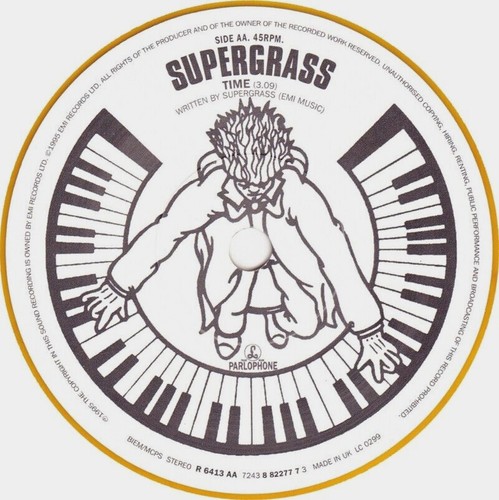 SUPERGRASS Alright / Time 7" Vinyl UK ORANGE WAX 1995 Parlophone R 6413 M/M - Imagen 4 de 6