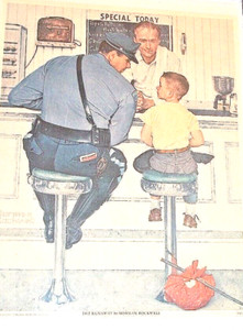 NORMAN ROCKWELL PRINT 1972 CURTIS PUBLISHING CO./PUBLISHED BY DONALD ART INC CO