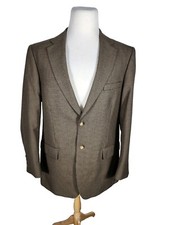 bert pulitzer Mens 42L Brown Shades Poly Rayon Blend Sport Coat S47
