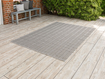 PAD Outdoor Teppich HARRY Grau 170x240 Fussmatte XL Matte Pad Concept Badematte