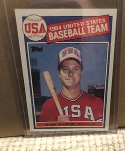 Mark McGwire 1984 Topps Rookie Card #401 US Baseball Team ...