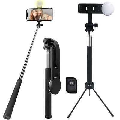Selfie Stick Wireless Built-in Tripod Remote Shutter Stand for Cell Phones