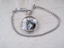 Al Agnew Wolf pocket watch With Chain battery not included 
