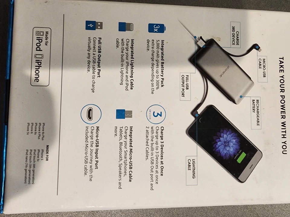 Cargador de viaje PhoneSuit Santa Monica Ultra (NUEVO) Foto 2 de 3