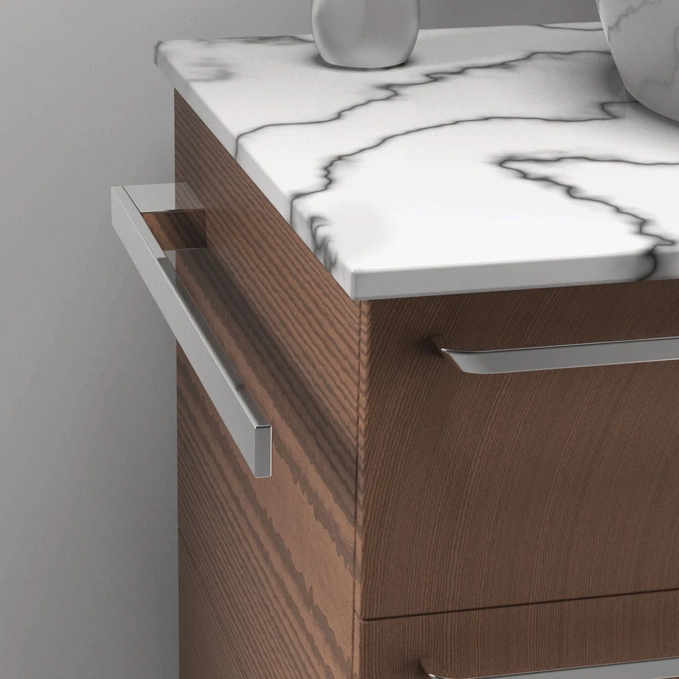 kalb | Handtuchhalter Jörn für Waschtisch Aluminium verchromt 40x25x50cm (LxHxT) - Bild 2 von 4