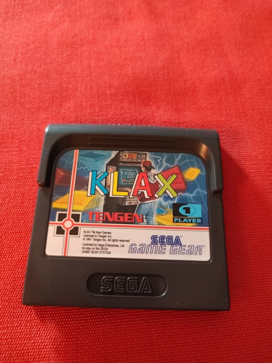 Klax Sur Sega Game Gear – Version PAL – Testé OK – Édité Par Tengen – Bon état