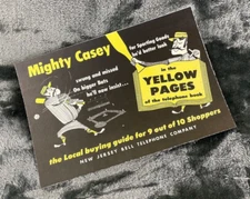 Reproduction 1950's vintage style Pay phone TOP FLAG insert only  #8 (casey bat)