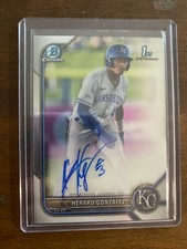 2022 1st Bowman Chrome Herard Gonzalez Auto Kansas City Royals