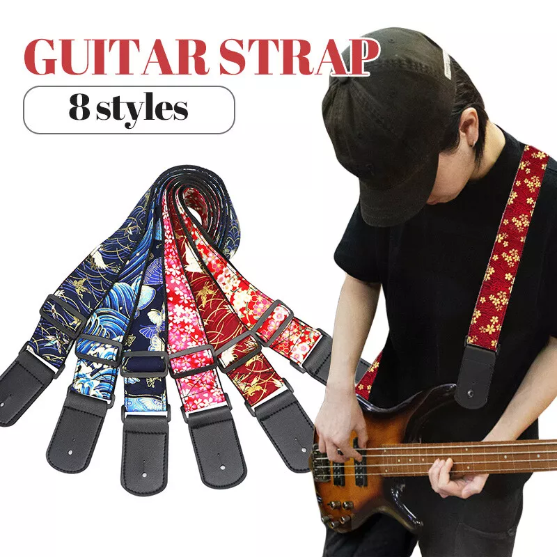 Sakura Guitar Strap Adjustable Vintage Bass Electric Acoustic Guitars Straps  NEW