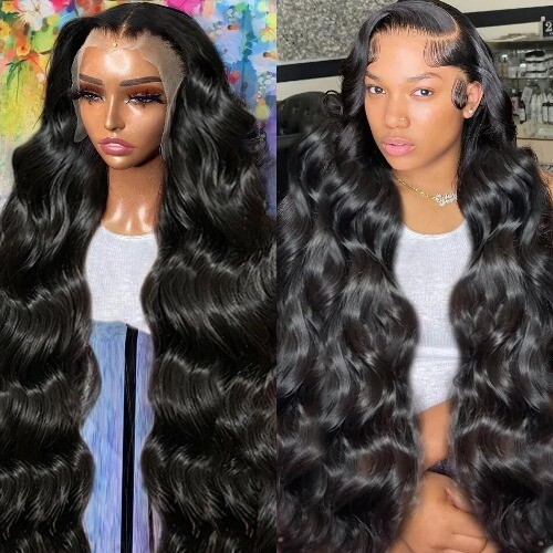 250 Density 30 Inch HD Transparent Pre Plucked Body Wave  display picture 2