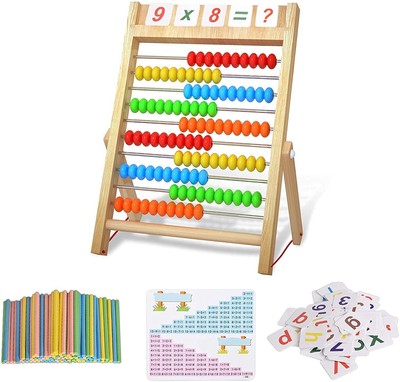 Holzrahmen Kinderrahmen Berechnung Zählen Bouli Spiele - 100 Perlen M...