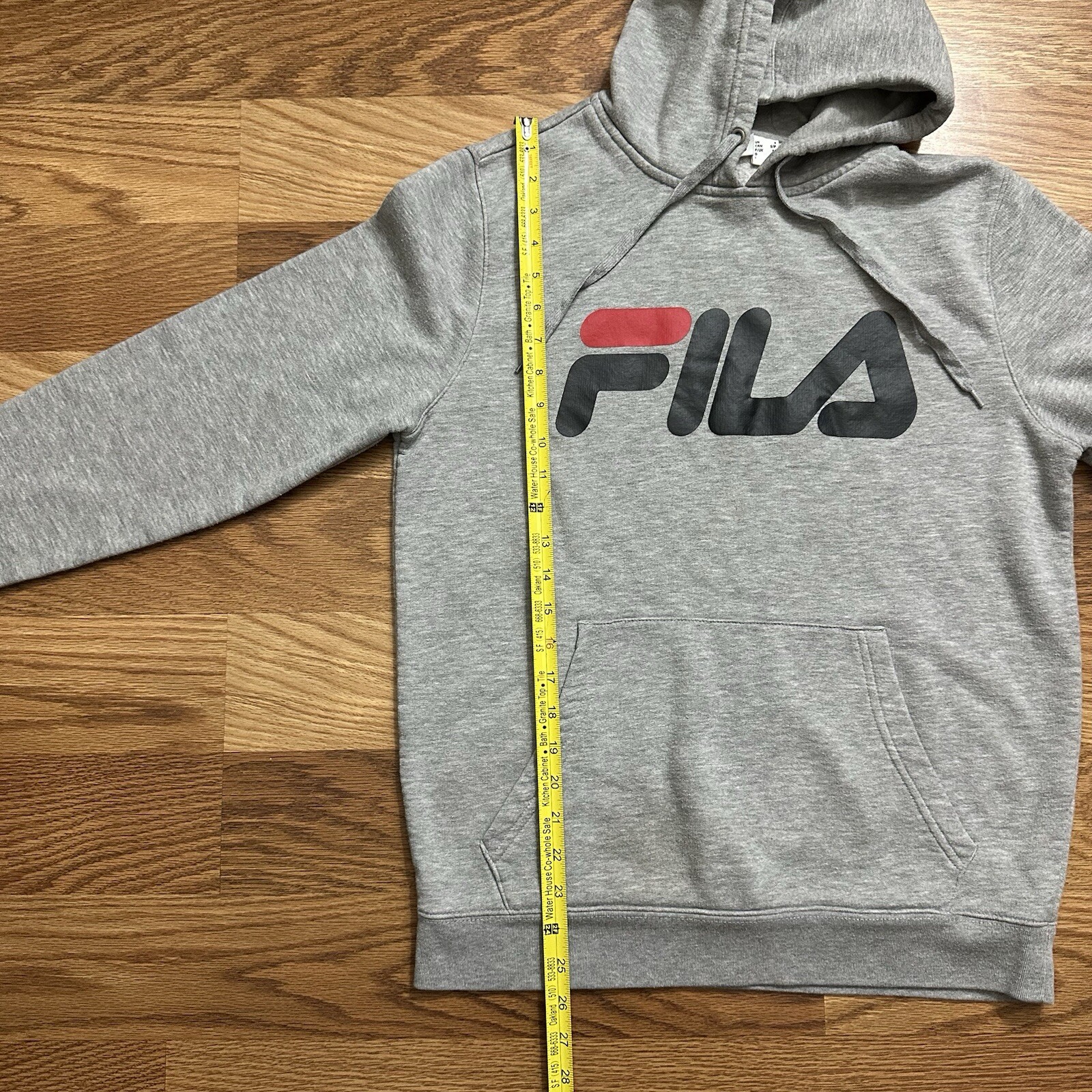 FILA Maglione Pullover Uomo Grigio con Cappuccio Tg Piccola Moda Sport Atletico