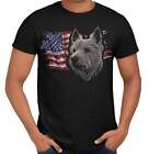 Patriotic Norwich Terrier American Flag - Adult Unisex T-Shirt
